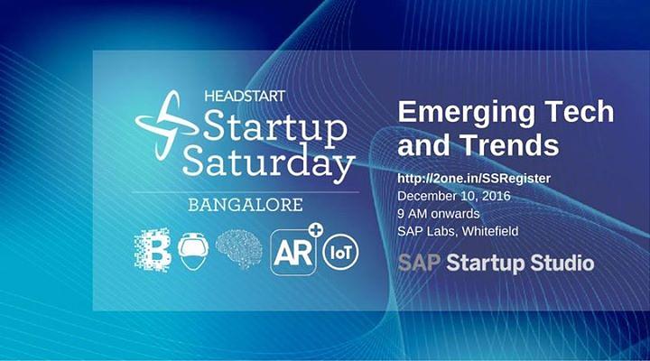 Cover for Emerging Tech and Trends : Startup Saturday Blr