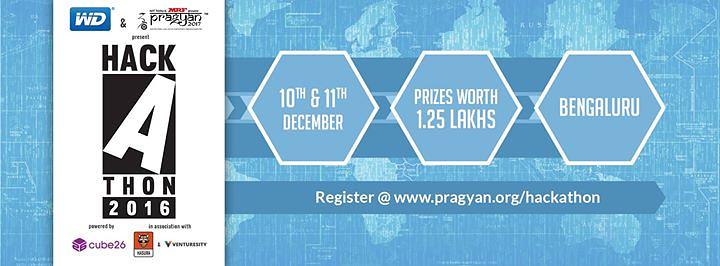 Cover for Pragyan Hackathon in association with WD