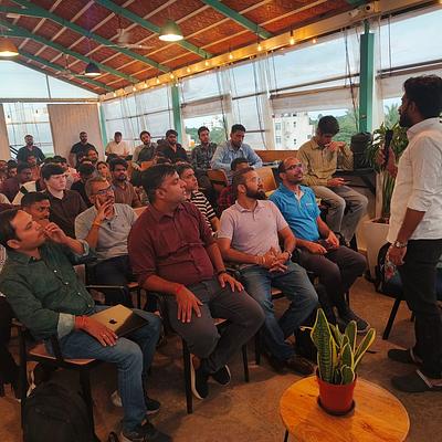 Snapshot from eChai Startup Demo Day in Bengaluru