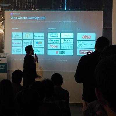 Snapshot from eChai Startup Demo Day in Bengaluru
