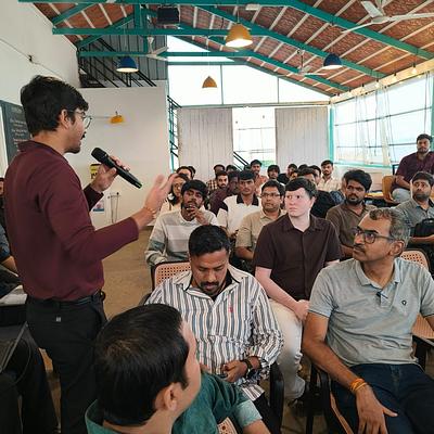 Snapshot from eChai Startup Demo Day in Bengaluru