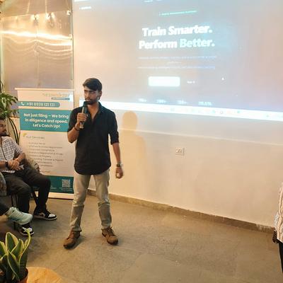 Snapshot from eChai Startup Demo Day in Bengaluru