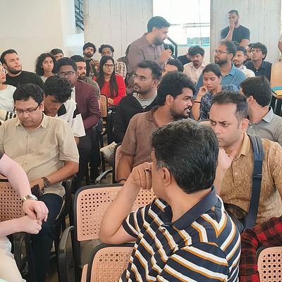 Snapshot from eChai Startup Demo Day in Bengaluru