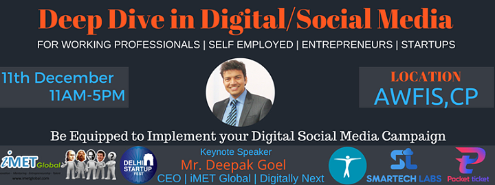 Cover for Deep Dive in Digital/Social Media Workshop