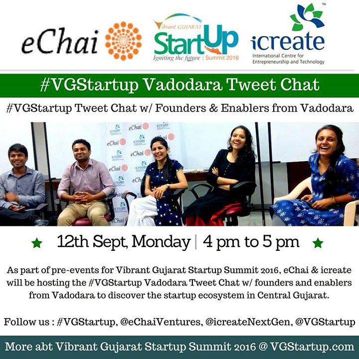 Cover for ★ #VGStartup Vadodara Tweet Chat ★