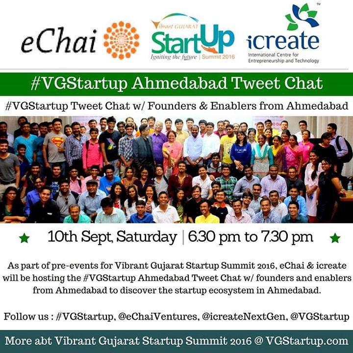 Cover for ★ #VGStartup Ahmedabad Tweet Chat ★