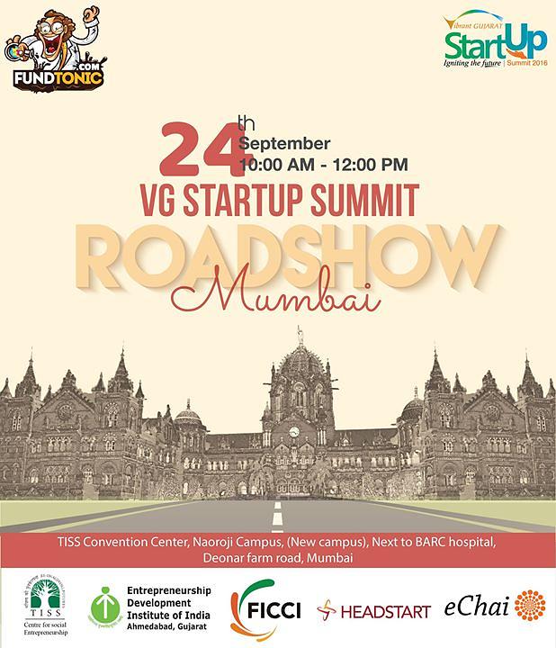 Cover for Vibrant Gujarat Start Up Summit - Mumbai RoadShow