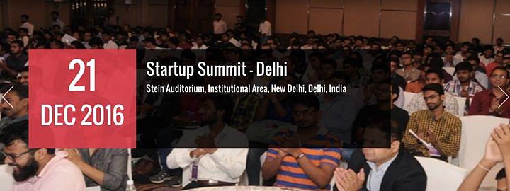 Cover for Startup Summit - Delhi