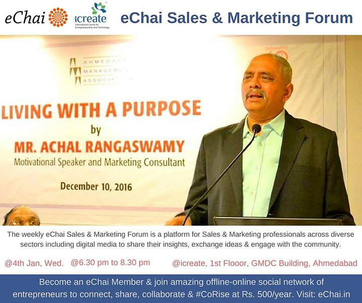 Cover for eChai Sales & Marketing Forum in association with icreate