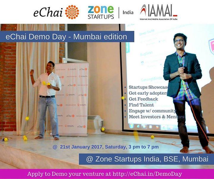 Cover for eChai Demo Day - Mumbai Edition with Zone Startups