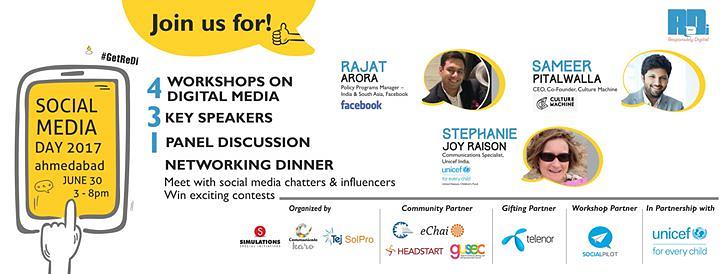 Cover for ReDi's Social Media Day Ahmedabad 2017