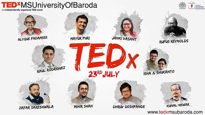 Cover for TEDxMSUniversityOfBaroda