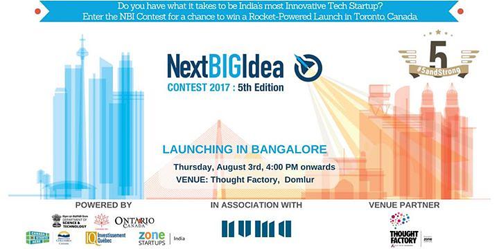 Cover for Bangalore Launch : 5th Edition Next Big Idea Contest 2017
