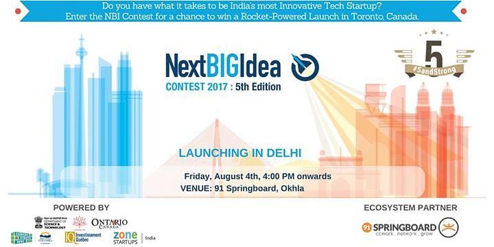 Cover for Delhi Launch : 5th Edition Next Big Idea Contest 2017