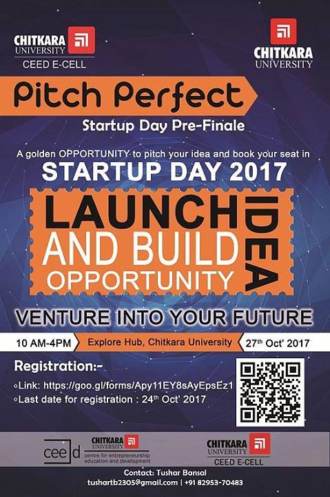 Cover for “pitch PERFECT”-StartUp Day Pre-Finale