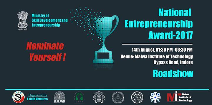 Cover for National Entrepreneurship Award by Govt. of India