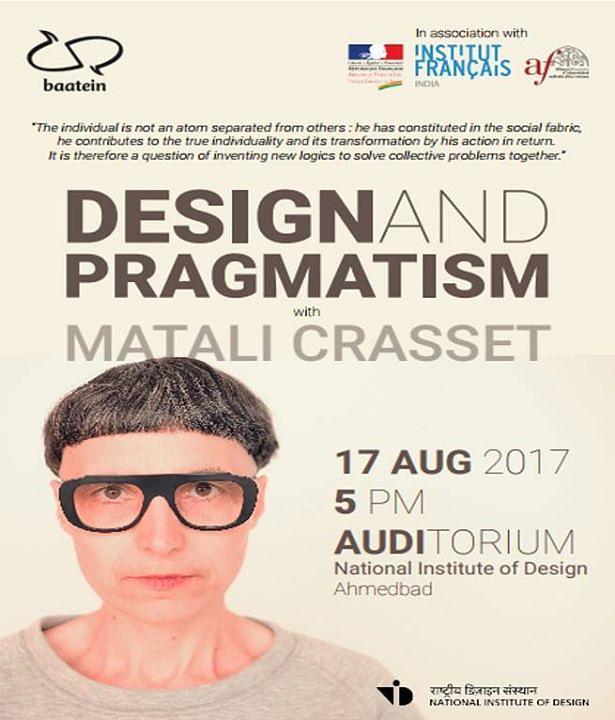 Cover for A Talk on "Design and Pragmatism" by Matali Crasset