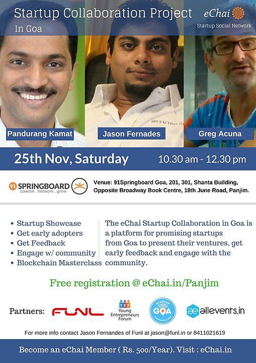 Cover for Startup Collaboration Project in Goa