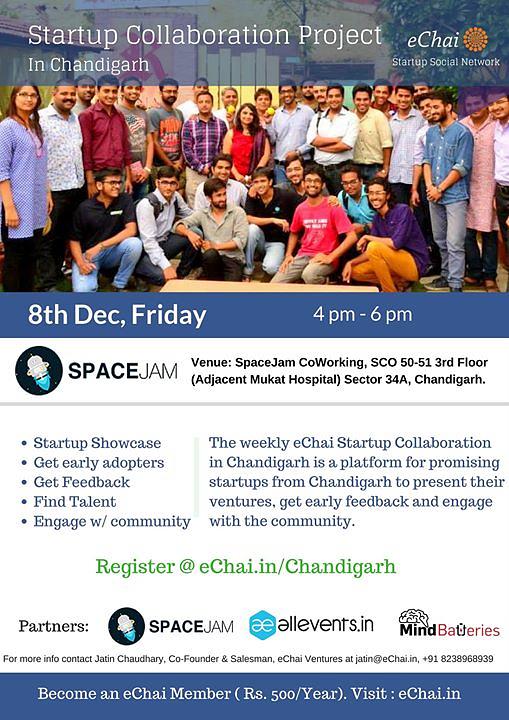 Cover for Startup Collaboration Project in Chandigarh
