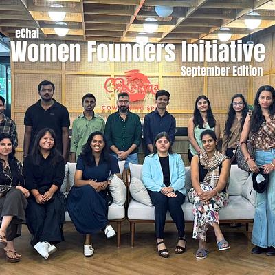 Snapshot from eChai Women Founders Initiative in Hyderabad with CoKarma