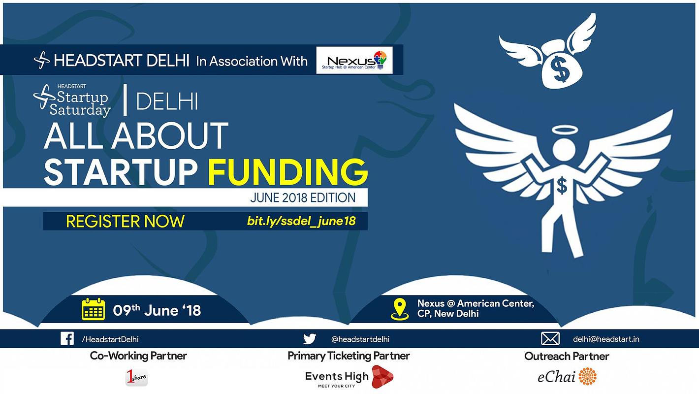 Cover for All about Startup Funding | Startup Saturday Delhi