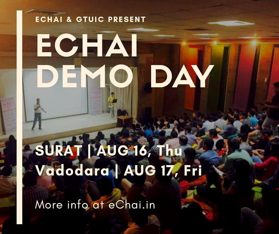 Cover for eChai Demo Day in Vadodara x GTU Innovation Council