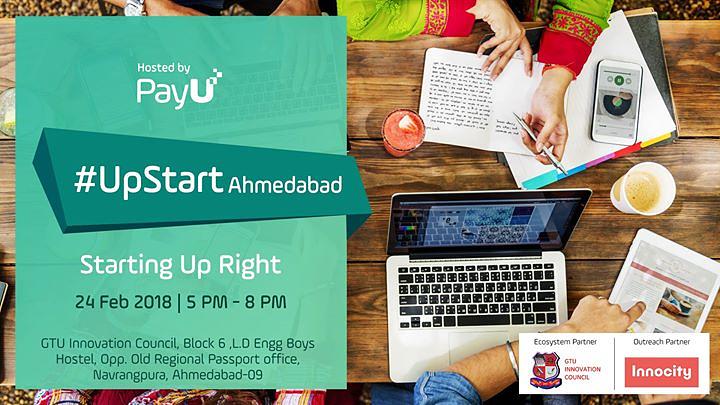 Cover for UpStart Ahmedabad- Starting Up Right
