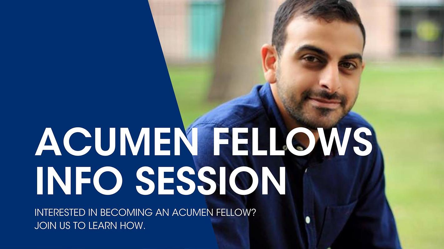 Cover for Acumen Fellowship Information Session - Ahmedabad + Founders' RoundTable