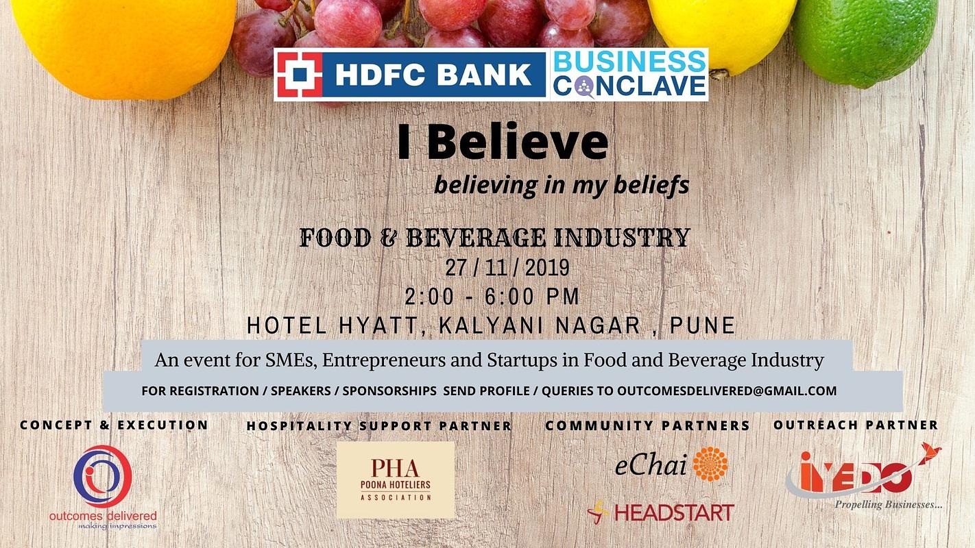Cover for I Believe_F&B Business Conclave