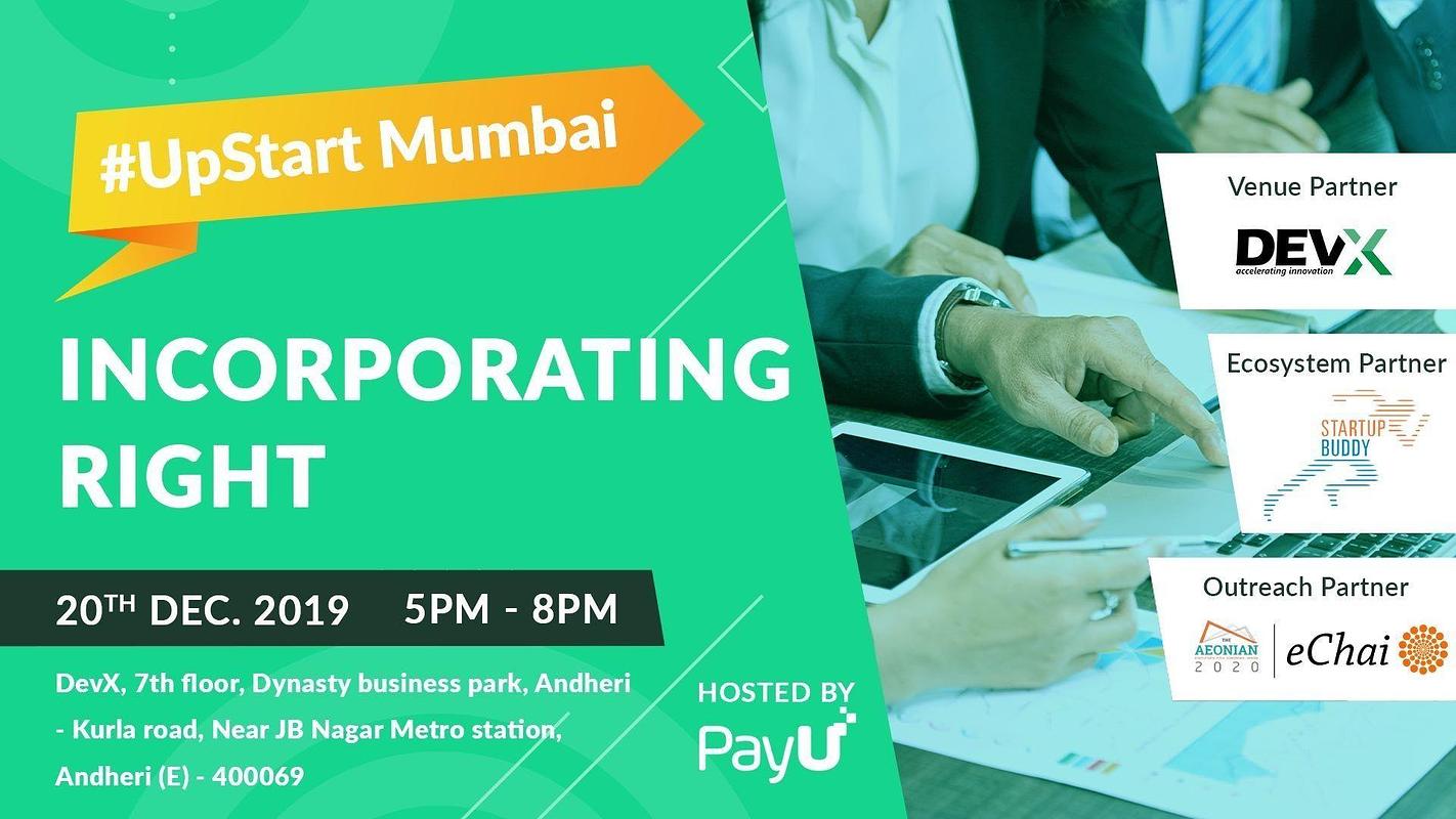 Cover for UpStart Mumbai- Incorporating Right