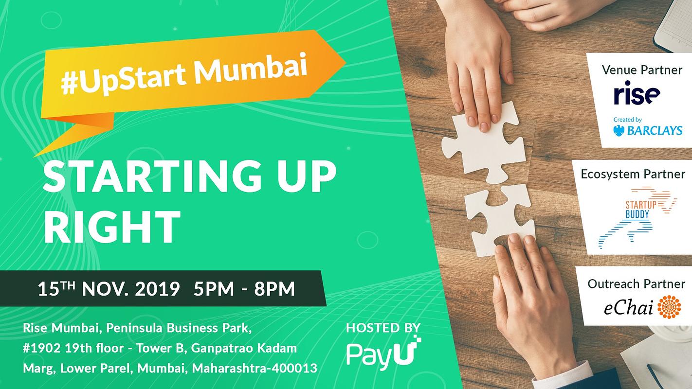 Cover for UpStart Mumbai- Starting Up Right