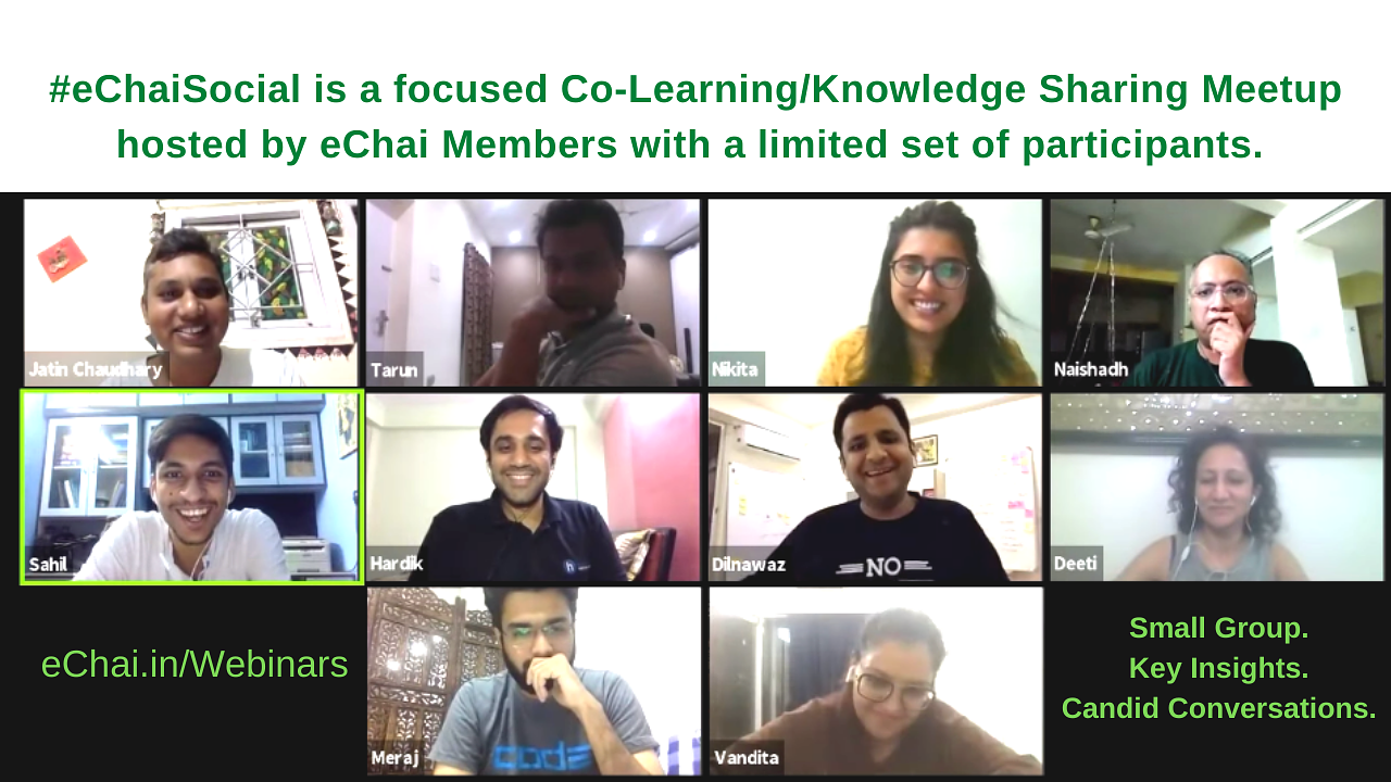 Cover for Ep12 Fundraising For Startups: Funding Sounding Board 1.0 Ft. Yash Shah (Gridle) #eChaiSocial