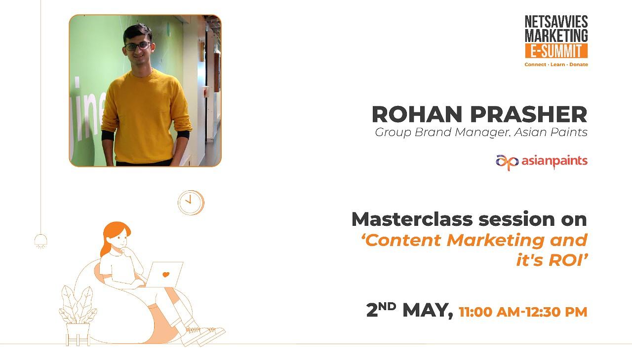 Cover for [eChai Partner Event] Content Marketing and it’s ROI Ft Rohan Prasher