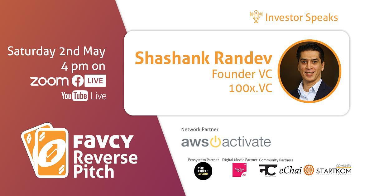 Cover for [eChai Partner Event] Favcy Reverse Pitch by Investors Ft. 100x.VC
